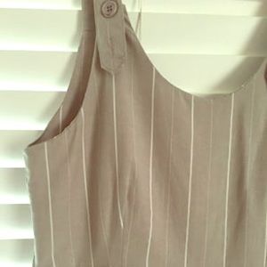 Gray pinstripe romper from Hope ave. Size S